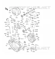 ENGINE COVERS voor Kawasaki KX125 1991