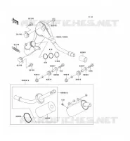 EXHAUST voor Kawasaki KX125 1991