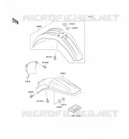 FENDER voor Kawasaki KX125 1991