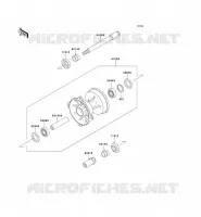 FRONT HUB voor Kawasaki KX125 1991