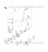 KICK STARTER voor Kawasaki KX125 1991