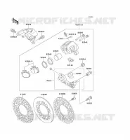 REAR BRAKE CALIPER voor Kawasaki KX125 1991