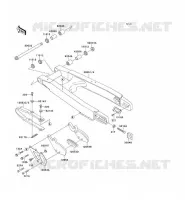 SWINGARM voor Kawasaki KX125 1991