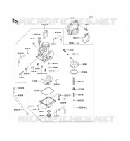 CARBURETOR voor Kawasaki KX125 1993