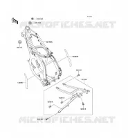 CHASSIS voor Kawasaki KX125 1993