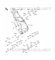 FRAME PARTS (COUVERTURE) voor Kawasaki KX125 1993