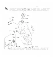 FUEL TANK voor Kawasaki KX125 1993