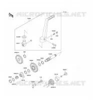 KICK STARTER voor Kawasaki KX125 1993