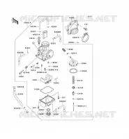 CARBURETOR voor Kawasaki KX125 1995