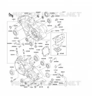 CRANKCASE(S) voor Kawasaki KX125 1995