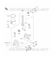 CRANKSHAFT   PISTON voor Kawasaki KX125 1995