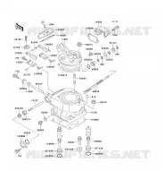 CYLINDER HEAD   CYLINDER voor Kawasaki KX125 1995