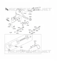 EXHAUST voor Kawasaki KX125 1995