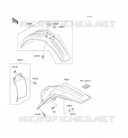 FENDER voor Kawasaki KX125 1995