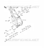 FRAME PARTS (COUVERTURE) voor Kawasaki KX125 1995