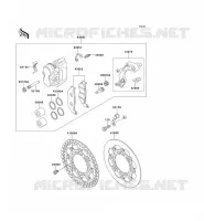 FRONT BRAKE voor Kawasaki KX125 1995