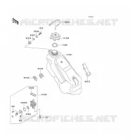 FUEL TANK voor Kawasaki KX125 1995