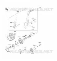 KICK STARTER voor Kawasaki KX125 1995