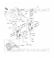 RADIATOR voor Kawasaki KX125 1995