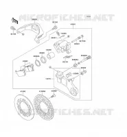 REAR BRAKE voor Kawasaki KX125 1995