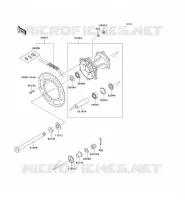 REAR HUB voor Kawasaki KX125 1995