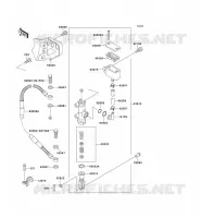 REAR MASTER CYLINDER voor Kawasaki KX125 1995
