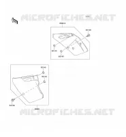 SIDE COWLING voor Kawasaki KX125 1995