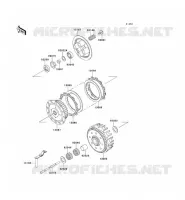 CLUTCH voor Kawasaki KX125 1995