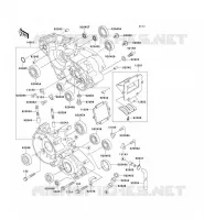 CRANKCASE(S) voor Kawasaki KX125 1995