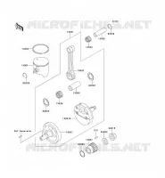 CRANKSHAFT   PISTON voor Kawasaki KX125 1995