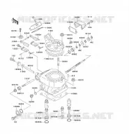 CYLINDER HEAD   CYLINDER voor Kawasaki KX125 1995