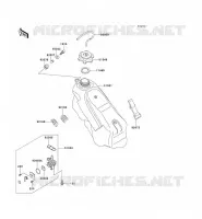 FUEL TANK voor Kawasaki KX125 1995