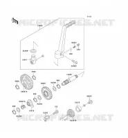 KICK STARTER voor Kawasaki KX125 1995