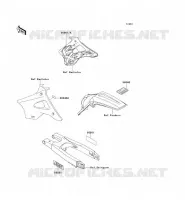 LABELS voor Kawasaki KX125 1995