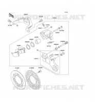 REAR BRAKE voor Kawasaki KX125 1995