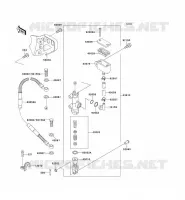 REAR MASTER CYLINDER voor Kawasaki KX125 1995