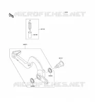 BRAKE PEDAL voor Kawasaki KX125 1999