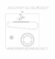 CHAIN KIT voor Kawasaki KX125 1999