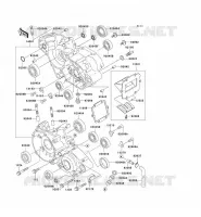 CRANKCASE(S) voor Kawasaki KX125 1999