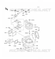 CYLINDER HEAD   CYLINDER voor Kawasaki KX125 1999