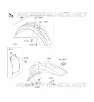 FENDER voor Kawasaki KX125 1999
