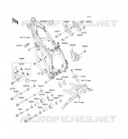 FRAME PARTS (COUVERTURE) voor Kawasaki KX125 1999