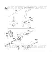 KICK STARTER voor Kawasaki KX125 1999