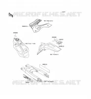 LABELS voor Kawasaki KX125 1999