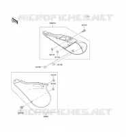 SIDE COWLING voor Kawasaki KX125 1999