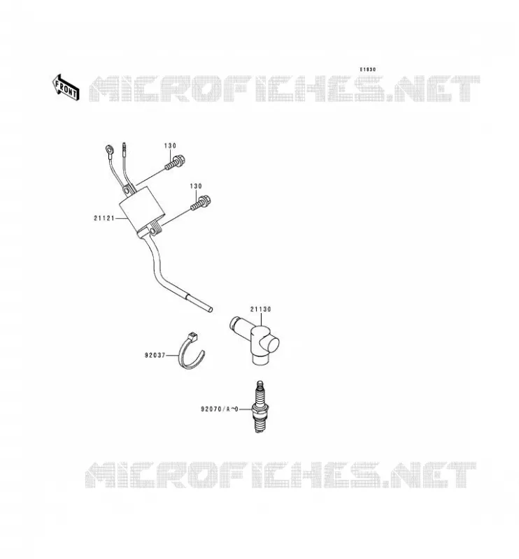 IGNITION SYSTEM Kawasaki TOUT-TERRAIN 125 2000 KX125  KX125-L2