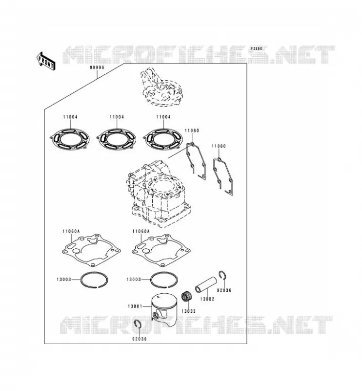 OPTION PARTS Kawasaki TOUT-TERRAIN 125 2000 KX125  KX125-L2