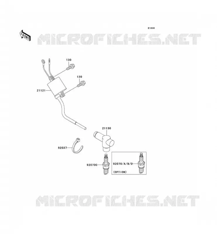 IGNITION SYSTEM Kawasaki TOUT-TERRAIN 125 2002 KX125  KX125-L4