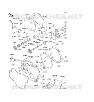 ENGINE COVERS voor Kawasaki KX125 2004
