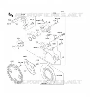 REAR BRAKE voor Kawasaki KX125 2004